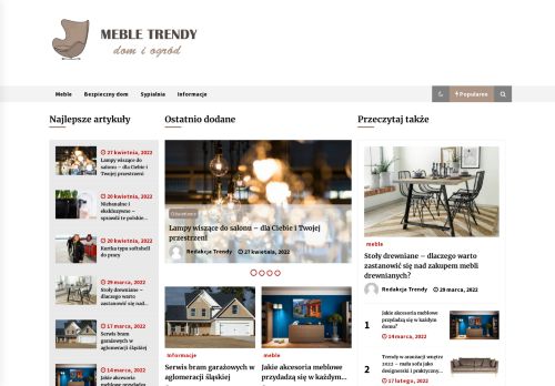 Meble-trendy.com.pl - Kolejna witryna WordPress