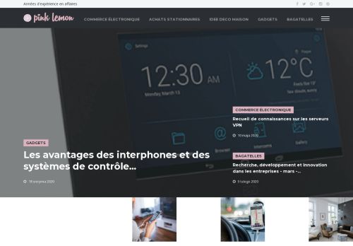 Commerce électronique, Achats stationnaires, Idee deco maison, Gadgets Bagatelles - pinklemon.fr