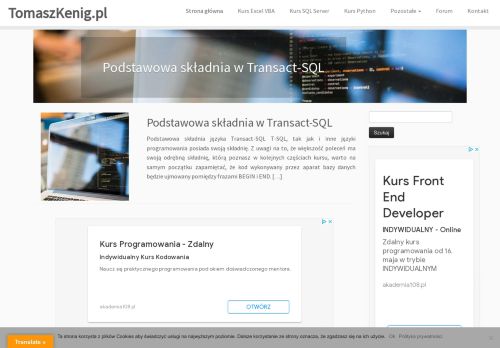 TomaszKenig.pl - Analiza danych, programowanie