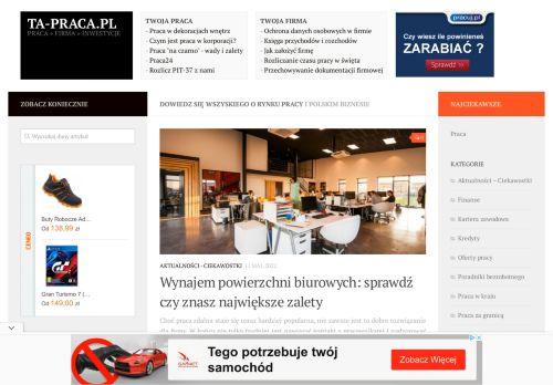 Ta-Praca.pl - Rynek pracy, Biznes w Kraju, Finanse