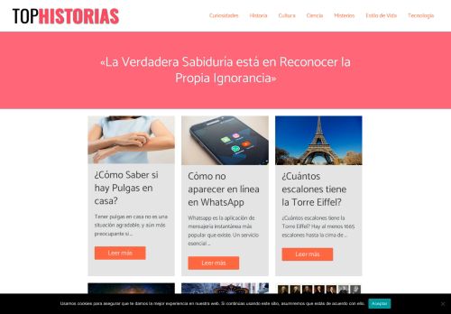 TopHistorias - El sitio web para los que quieren saber más!
