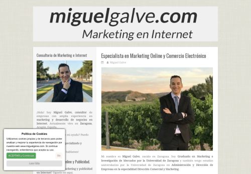 Consultoria de Marketing en Internet y Comercio Electrónico. Miguel Galve