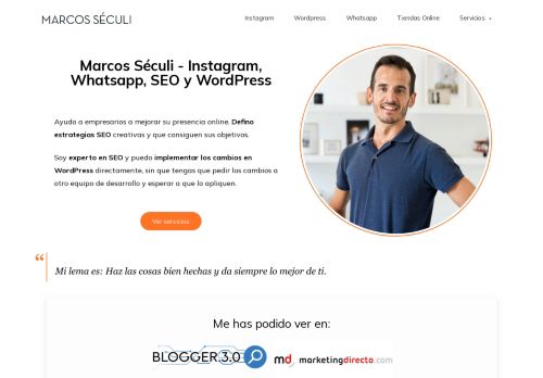 Marcos SÃ©culi - Hablo sobre Instagram, Whatsapp y WordPress