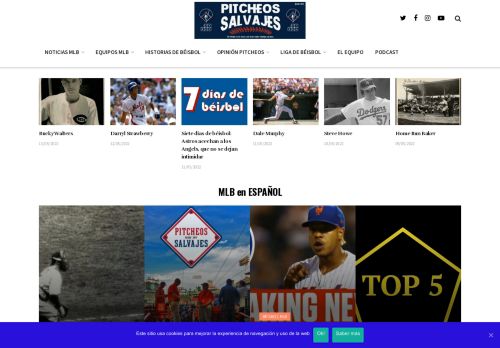 MLB en español ? La web de MLB PITCHEOS SALVAJES