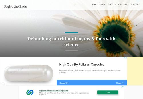Fight the Fads – Debunking nutritional myths & fads with science