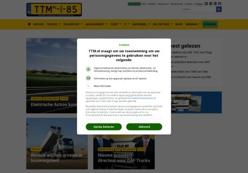 TTM.nl • De website voor eigen en beroepsvervoer