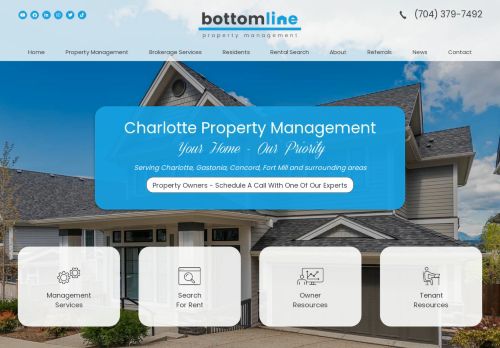 Charlotte Property Management and Property Managers, Charlotte Houses and Homes for Rent | Bottom Line Property Management