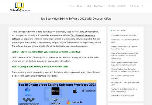 Best Video Editing Software 2021, Top 10 Discount Deals