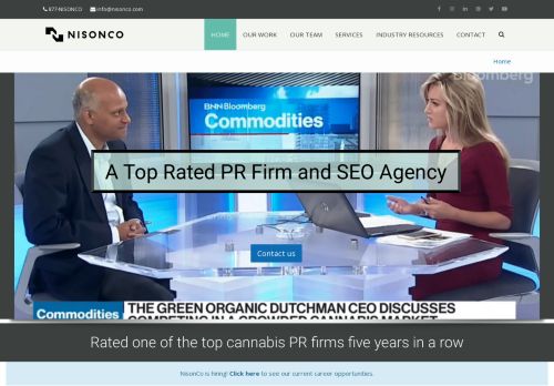 NisonCo PR | Top Cannabis PR Firm