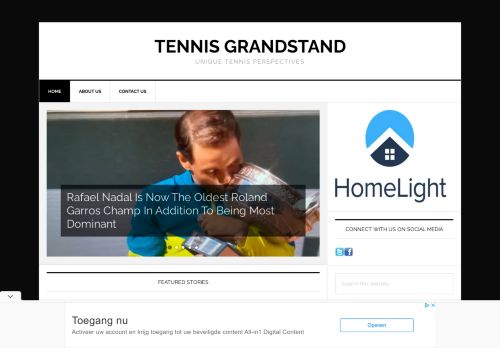 Tennis Grandstand - Unique Tennis Perspectives