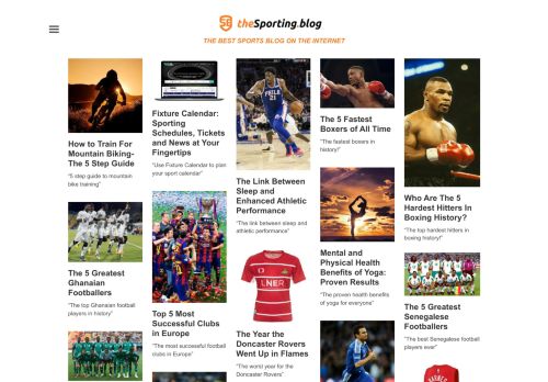 The Sporting Blog -  Sports Interviews, Stories, Trivia & Reviews