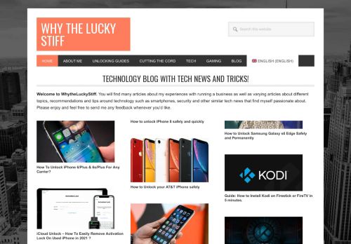 Why The Lucky Stiff • Technology Blog with Tech News!
