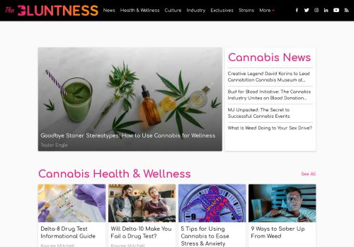 The Bluntness - Cannabis News, Legalization, Health, Culture, & More
