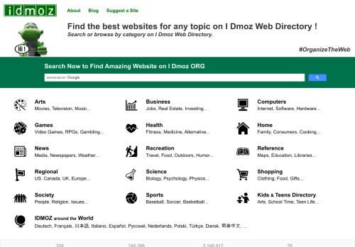 DMOZ - The Directory of the Web IDOMZ.org
