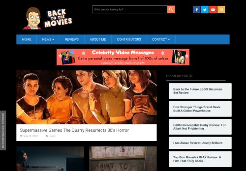 Back to the Movies - Independent Film News and Review Website

