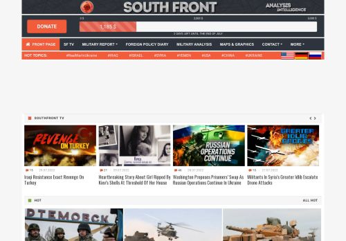 SouthFront: Crisis News, World Events, Political SurveySouth Front | Analysis & Intelligence    