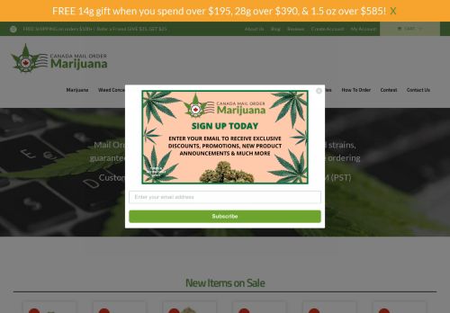 Mail Order Marijuana Canada | Best Online Weed Dispensary
