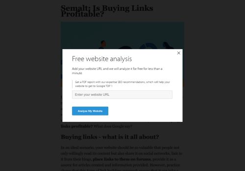 Semalt: Is Buying Links Profitable?