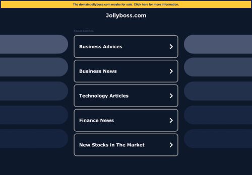 jollyboss.com - This website is for sale! - jollyboss Resources and Information.