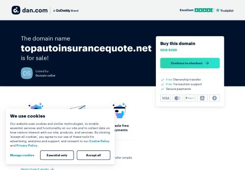 The domain name topautoinsurancequote.net is for sale