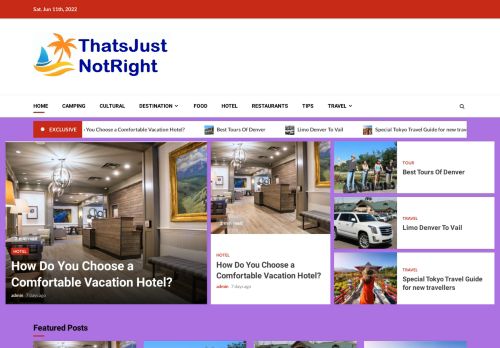 Thats Just Not Right Tour and Travel Portal |  Thatsjustnotright