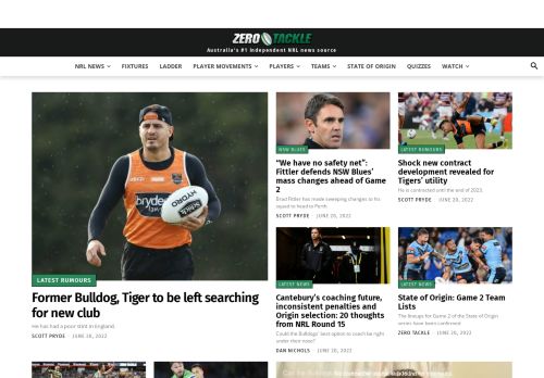 The #1 source of independent NRL news and analysis - Zero Tackle