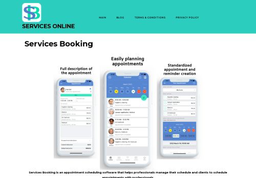Services Booking - Services Online
