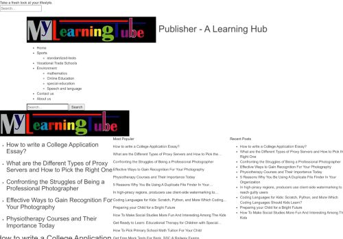 My Learning Tube – A Learning Hub
