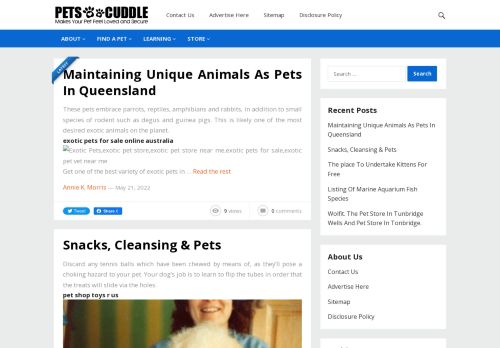 Pets 2 Cuddle - Makes Your Pet Feel Loved and Secure