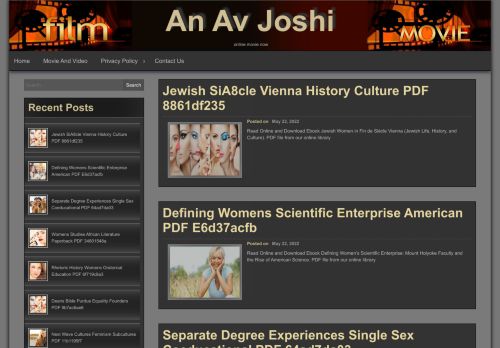 An Av Joshi – online movie now