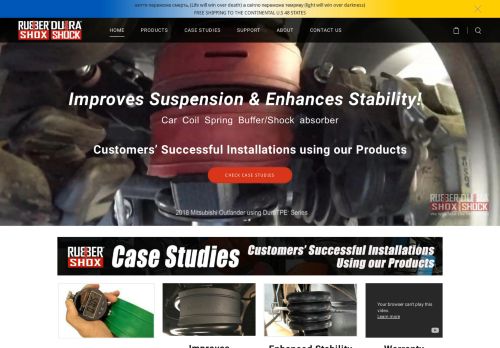 RubberShox® | DuraShock® - Improves Suspension & Enhances Stability! - Home