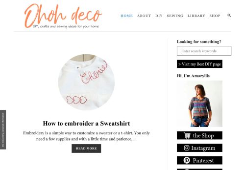 Ohoh deco - DIY, crafts and sewing for your home