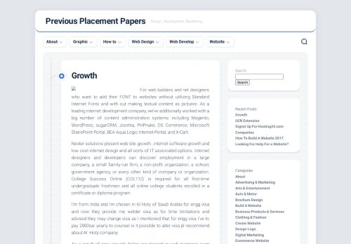Previous Placement Papers – Design, Development, Marketing