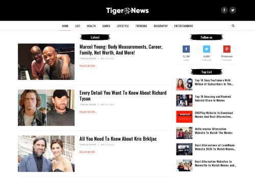 The Tiger News: Top List, Net worth, Culture & Society Newspaper