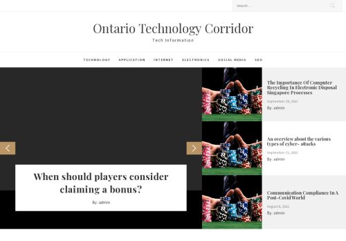 Ontario Technology Corridor – Tech Information