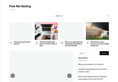 Free file Hosting – A Tech Blog