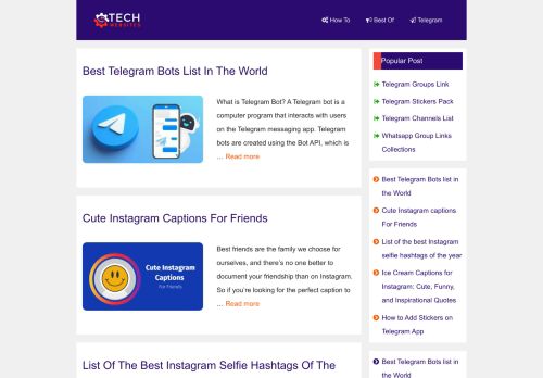 Techwebsites.net - Telegram,Whatsapp,Android & Windows Tips Guide