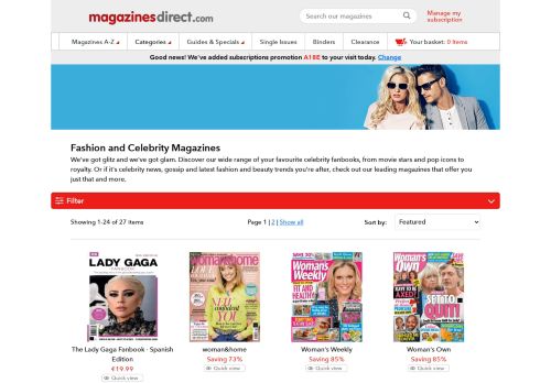 Magazine Subscriptions | Best Price Guarantee | Magazines Direct