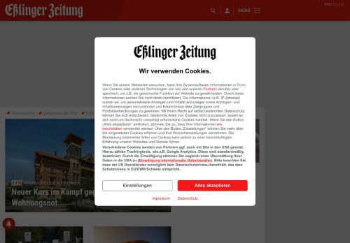 Nachrichten fÃ¼r Esslingen & die Region - Esslinger Zeitung