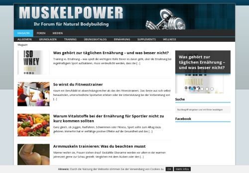 muskelpower.de - Magazin, Forum und Shop rund um Fitness, Bodybuilding und Kraftsport.