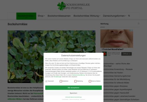 Bockshornklee - Heilpflanze Anwendung, Wirkung & Nebenwirkungen