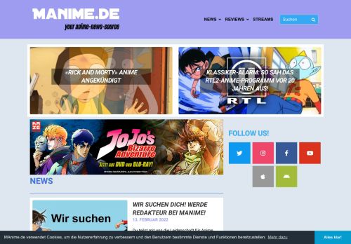 MAnime.de - Anime-News, immer aktuell & auf Deutsch!