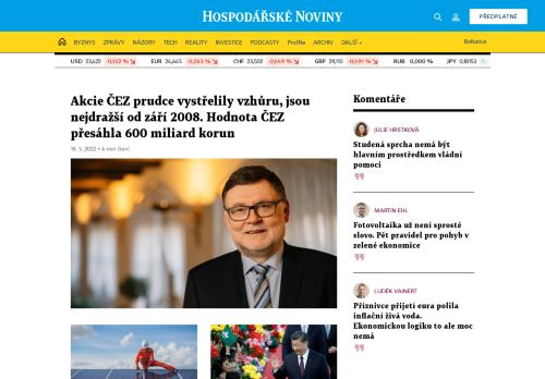Hospodá?ské noviny - byznys, politika, názory (HN.cz)