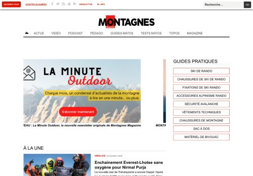Montagnes Magazine : actu montagne, Himalaya et test de matériel d’alpinisme, ski rando et de randonnée