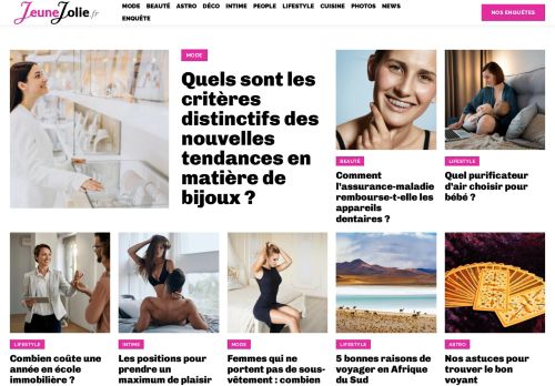 Jeune et Jolie : votre magazine web pour femmes et filles