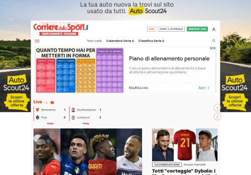 Corriere dello Sport - Le news in tempo reale di sport e cronaca e tutti i live sportivi