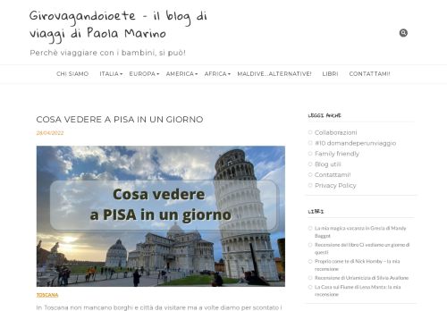 Girovagandoioete - il blog di viaggi di Paola Marino - Blog di viaggi con bambini di Paola Marino
