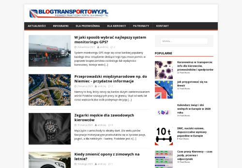 Blog Transportowy | Pierwszy praktyczny portal dla bran?y TSL