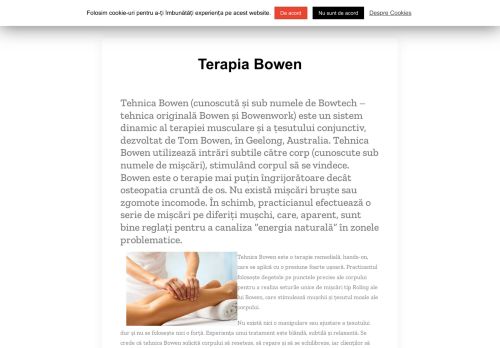 Terapia Bowen « CeEsteTerapiaBowen.ro