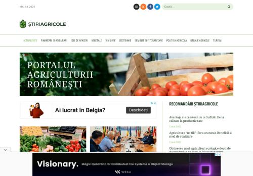 StiriAgricole.ro | Portalul agriculturii romanesti